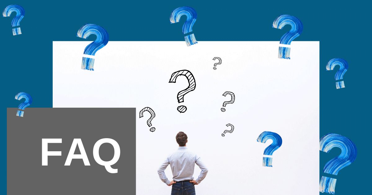 man staring at question marks
