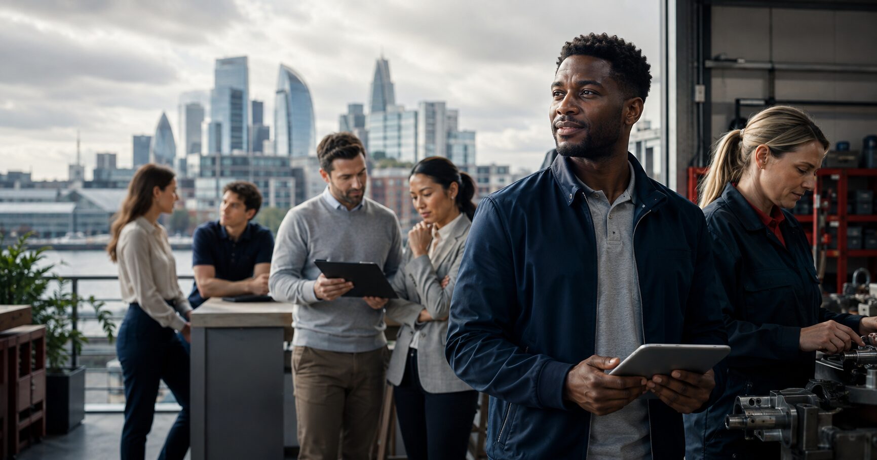 UK professionals and workers representing confidence in the labour market