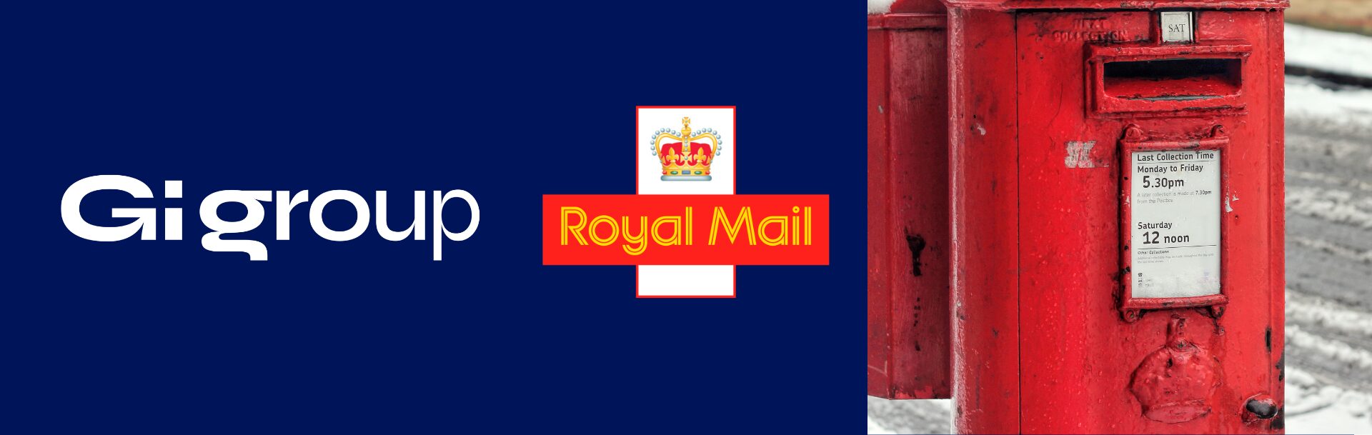 Royal Mail footer banner
